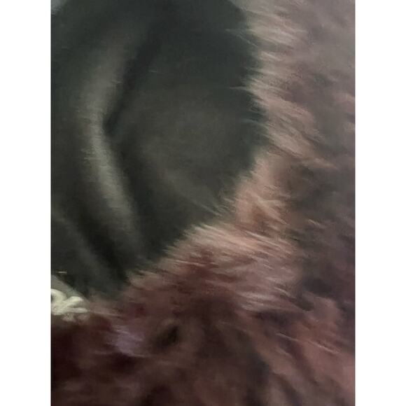 Makins New York Vintage Russian Style Hat Black Purple Fur JP